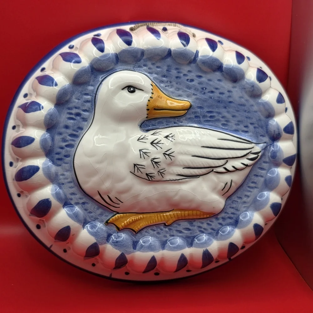 Ceramic Duck Wall Plaque Vintage Sigma Tastesetter Ceramic Duck Jello Mold Wall